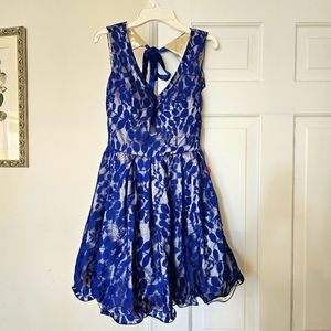 Chi Chi London blue lace dress